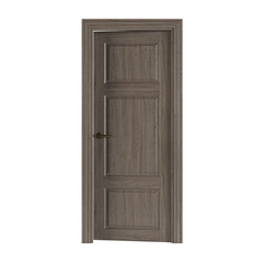 Door isolated on white background. 3D rendering.