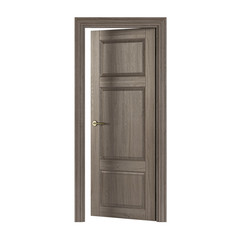 Door isolated on white background. 3D rendering.