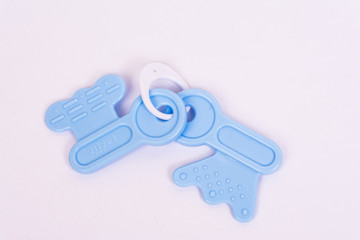 blue keys Teether for newborn babys