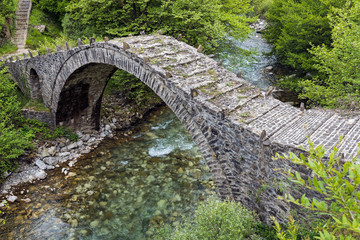 Old stone bridge in Epirus, Greece
