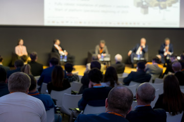 Audience at the conference hall