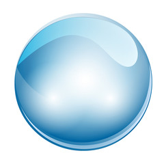 3D Crystal Sphere Ball. Vector Illustration