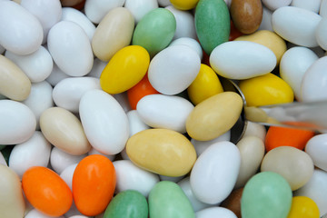 Colored candies. Marriage. confetti