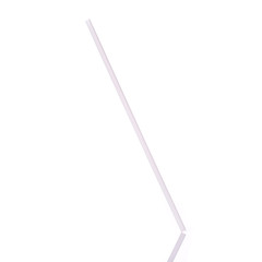 White drinking straw. Studio shot isolated on white