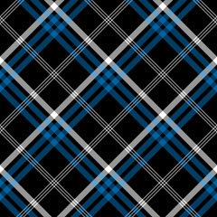 Black check seamless diagonal fabric texture