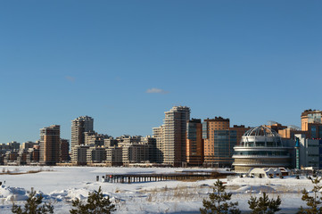 Fototapeta premium View on new district of Kazan, Russia