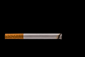 Cigarette. studio shot isolated on a black
