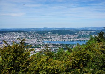 Zürich und der Zürichsee vom Ütliberg