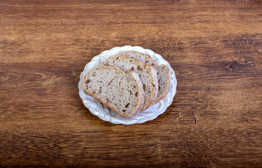 Fototapeta na wymiar Bread on a plate
