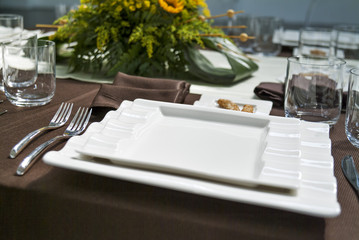 Table set for feast