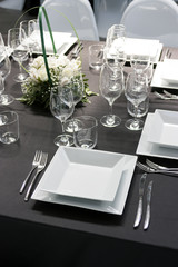 Table set for feast