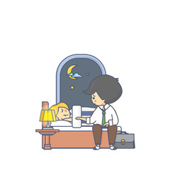 Couple Take Care Sleeping