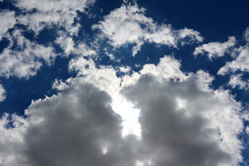 Beautiful view with clouds