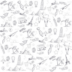 linear figure theme tourism