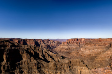Fototapeta na wymiar Panoramic view of Grand Canyon West Rim and Colorado River - Arizona, USA