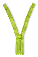 Partially unbuttoned fastener vertically