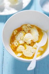 Spft boiled eggs in a bowl 