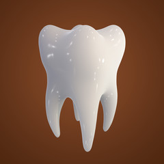Human tooth, illustration