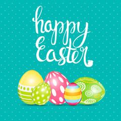 Happy Easter Spring Holiday Background Illustration