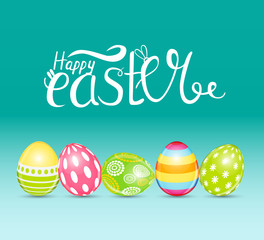 Happy Easter Spring Holiday Background Illustration