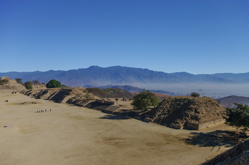 Monte Alban - the ruins of the Zapotec civilization in Oaxaca, Mexico