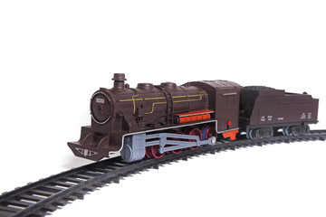 Fototapeta premium Retro toy locomotive