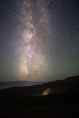 Night Time landscape in Kyrgyzstan