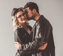 Stylish young couple