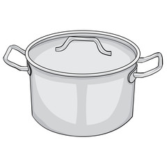 Isolated Cartoon Pot