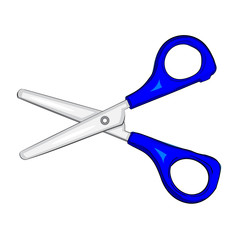 Isolated Cartoon Scissors