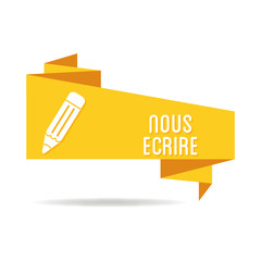 Logo nous écrire.