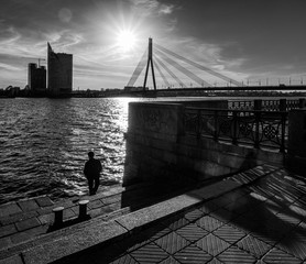 Black and white Riga