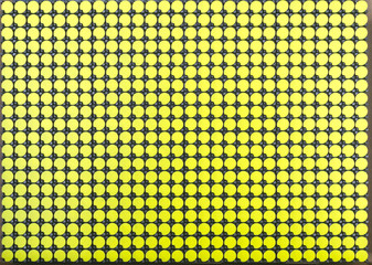 yellow Flip disc display