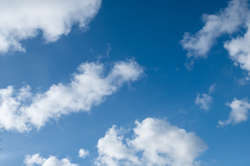 blauer Himmel mit weißen Wolken © Petra Homeier