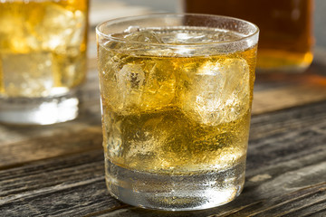 Refreshing Alcoholic Scotch and Soda