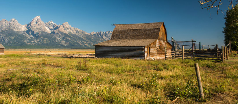 Old barn at Grand Teton National Park, Wyoming