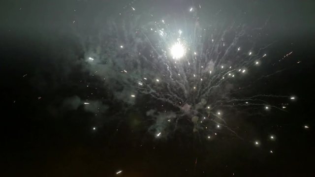 High quality video of fireworks in 4K