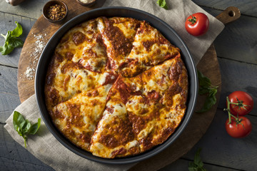 Homemade Cheese Pan Pizza © Brent Hofacker