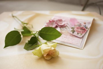 Left a romantic surprise for a loved one with rose