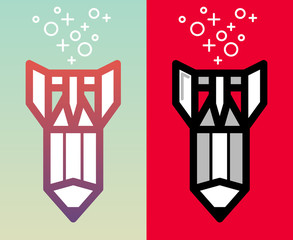 Art creative development icon illustration.