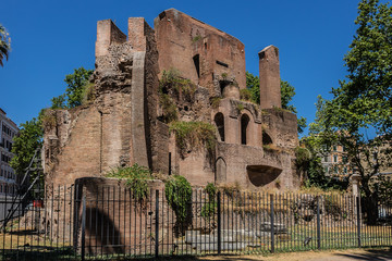 Nymphaeum of Alexander Severus at Piazza Vittorio. Rome. Italy.