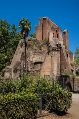 Nymphaeum of Alexander Severus at Piazza Vittorio. Rome. Italy.