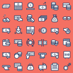 Business and finance icons set.