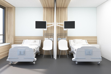 Ward with two beds