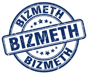 bizmeth blue grunge stamp