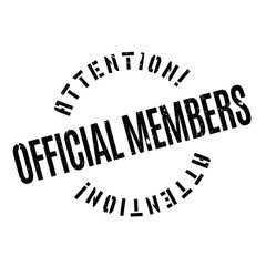 Official Members rubber stamp. Grunge design with dust scratches. Effects can be easily removed for a clean, crisp look. Color is easily changed.