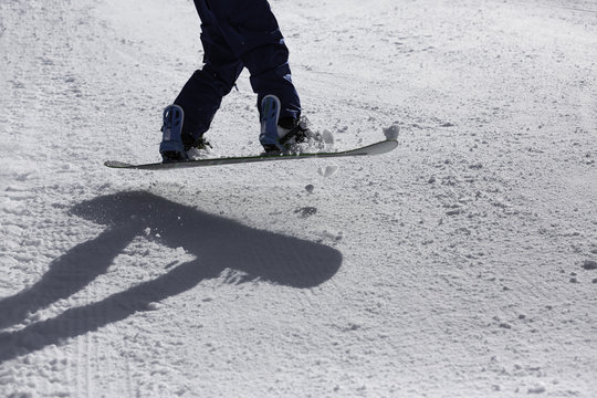 Snowboard-Schatten