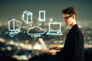 Cloud computing concept