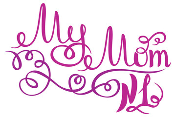 Vector lettering typography poster with quote. Print design, greeting card, home decoration. Illustration with hand drawn inspiration text