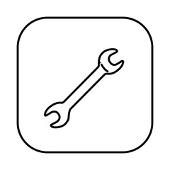 figure symbol wrench icon, vector illustraction design